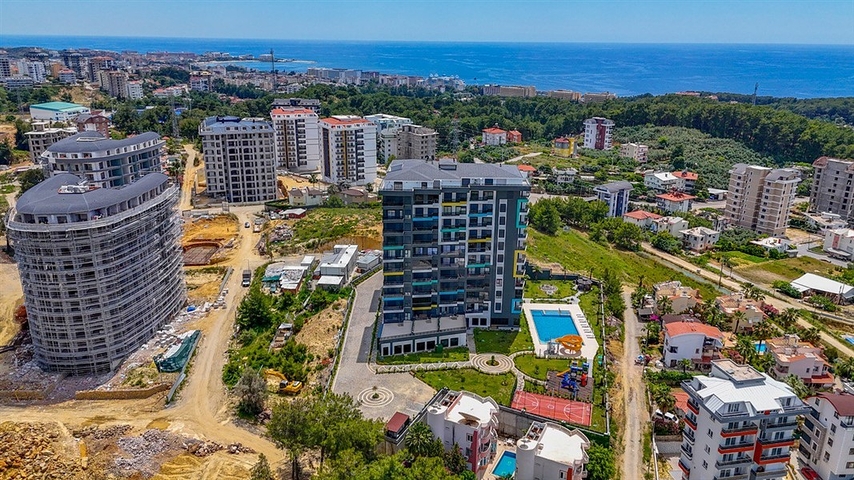 Furnished 1+1 Apartment in Avsallar, Alanya | Resort Complex