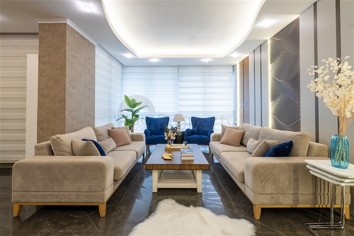 Furnished 3+1 Penthouse in Oba, Alanya | Spa Complex