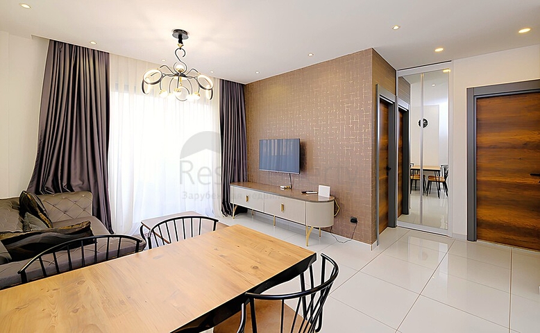 1+1 Furnished Apartment in Mahmutlar, Alanya with Resort Facilities