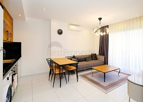 1+1 Furnished Apartment in Mahmutlar, Alanya with Resort Facilities