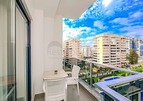 1+1 Furnished Apartment in Mahmutlar, Alanya with Resort Facilities