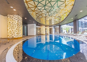 1+1 Furnished Apartment in Mahmutlar, Alanya with Resort Facilities