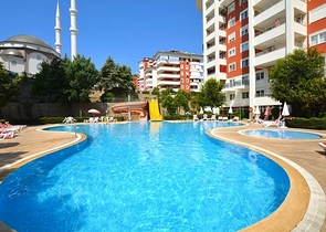 Furnished 2+1 apartment with full infrastructure of the complex
